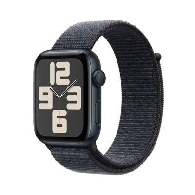 Apple Watch SE 2024 GPS 44mm Midnight Aluminum Case with Midnight Sport Loop