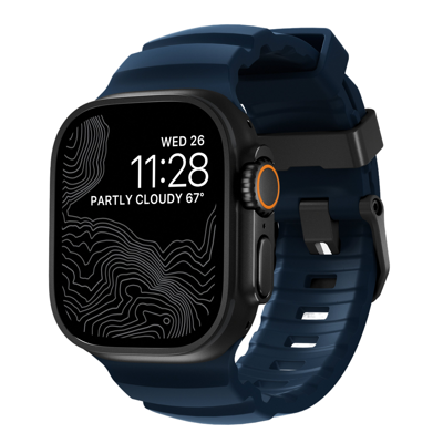 Ремешок Nomad Rocky Point Band для Apple Watch (49/45/44/42 mm) Black Titanium Hardware/Atlantic