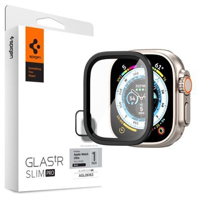 Защитное стекло Spigen Glas.tR Slim Pro для Apple Watch Ultra (49 mm) Черный