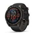 Garmin Fenix 8 51 mm Amoled Sapphire Carbon Gray DLC Titanium with Black / Pebble Gray Silicone Band