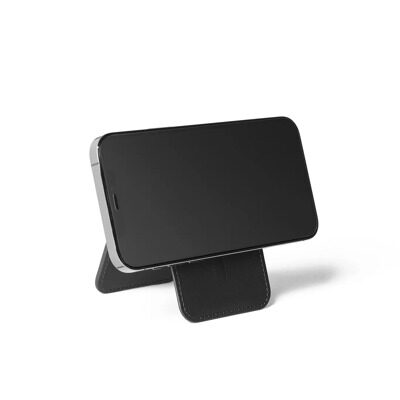 Картхолдер (подставка/кошелек) Mujjo для смартфона Magsafe Leather Wallet Stan Black №7