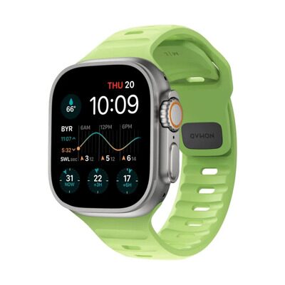 Ремешок Nomad Sport Strap Glow 2.0 для Apple Watch (49/45/44/42 mm) Green M/L (светится в темноте)