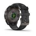 Garmin Fenix 8 51 mm Amoled Sapphire Carbon Gray DLC Titanium with Black / Pebble Gray Silicone Band