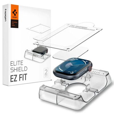 Защитная пленка SPIGEN для Apple Watch 10 46 mm Eliteshield EZ Fit 2-Pack Clear